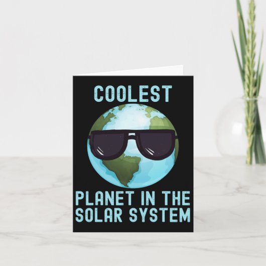 Der coolste Planet des Sonnensystems Sonnentag Karte (Vorderseite)