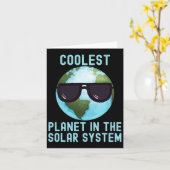 Der coolste Planet des Sonnensystems Sonnentag Karte (Gelbe Blume)