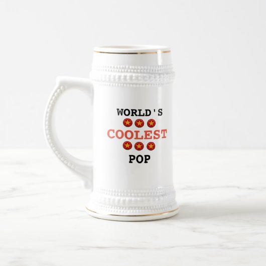 Der coolste Pop der Welt Bierglas (Links)