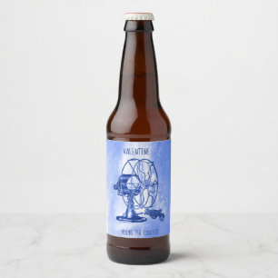 Der coolste Valentine Bierflaschenetikett