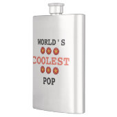 Der coolste Vater der Welt Flachmann (Links)