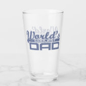 Der Coolste Vater der Welt Glas (Rückseite)