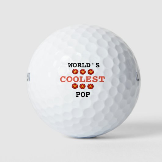 Der coolste Vater der Welt Golfball (Vorderseite)
