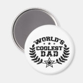 Der Coolste Vater der Welt Magnet (Vorderseite/Rückseite)