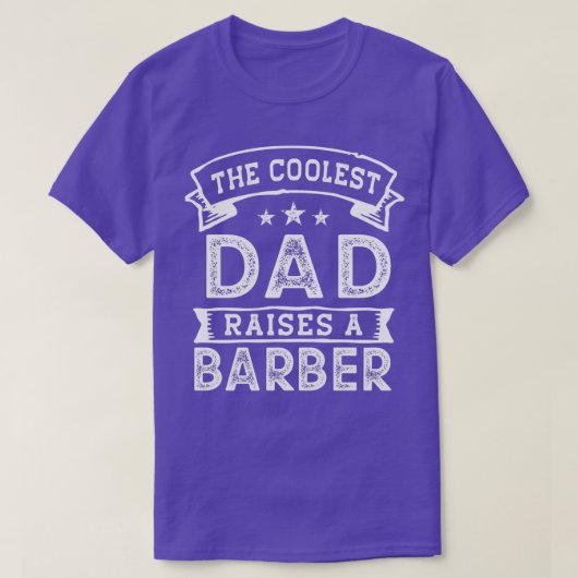 Der Coolste Vater hebt Barber Funny Fatherx27s Day T-Shirt (Design vorne)