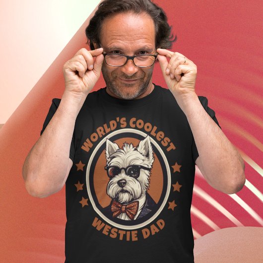 Der Coolste Westie Vater West Highland Terrier T-Shirt