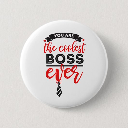 Der coolstste Boss aller Zeiten Button (Vorderseite)