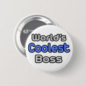 Der Coolstste Boss der Welt Button (Vorne & Hinten)