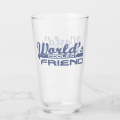 Der Coolstste Freund der Welt Glas (Vorderseite)