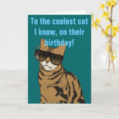 Der coolstste Katzengeburt Karte (Gelbe Blume)