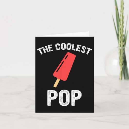 Der Coolstste Pop Vathers Day Funny World Karte (Vorderseite)