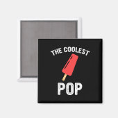 Der Coolstste Pop Vathers Day Funny World Magnet (Vorderseite/Rückseite)