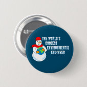 Der Coolstste Umweltingenieur der Welt Button (Vorne & Hinten)