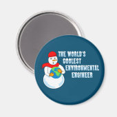 Der Coolstste Umweltingenieur der Welt Magnet (Vorderseite/Rückseite)