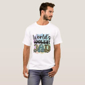 Der Coolstste Vater der Welt - Leopard-Schriftart T-Shirt (Vorne ganz)