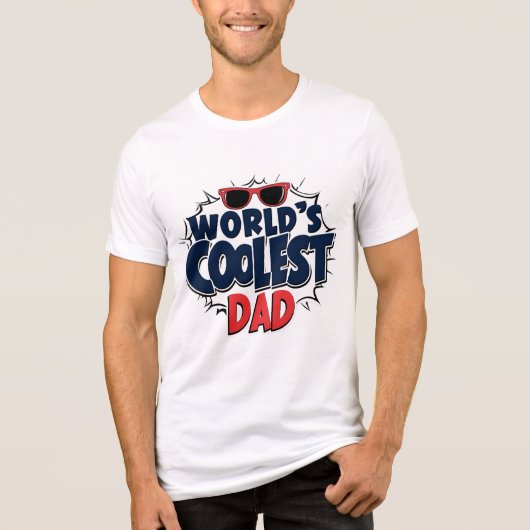 Der Coolstste Vater der Welt Tri-Blend Shirt (Vorderseite)