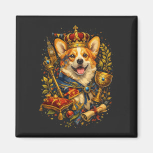 Der Corgi-König Magnet