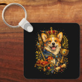 Der Corgi-König Schlüsselanhänger (Vorderseite)