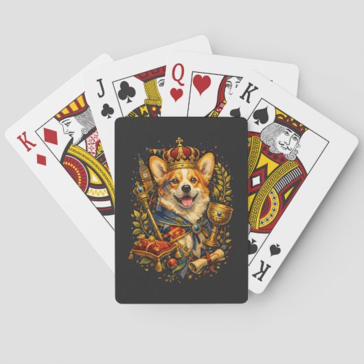 Der Corgi-König Spielkarten (Rückseite)