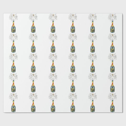 Der Cork Popped Geschenkpapier (Flach)