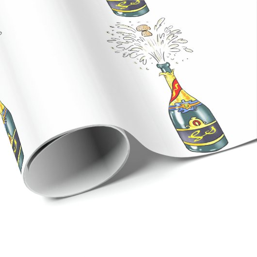 Der Cork Popped Geschenkpapier (Rolleneckpunkt)