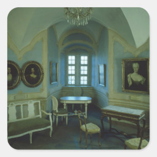 Der Cosel Raum, Burg Stolpen, c.1100 Quadratischer Aufkleber