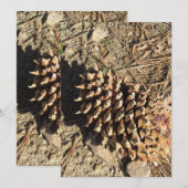 Der Coulter Pinecone Feiertagskarte (Vorne/Hinten)