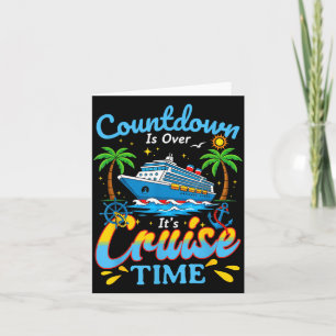 Der Countdown Ist Vorbei Es Ist Kreuzfahrtzeit Män Karte