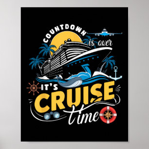 Der Countdown Ist Vorbei Seine Kreuzfahrt Zeit Kre Poster