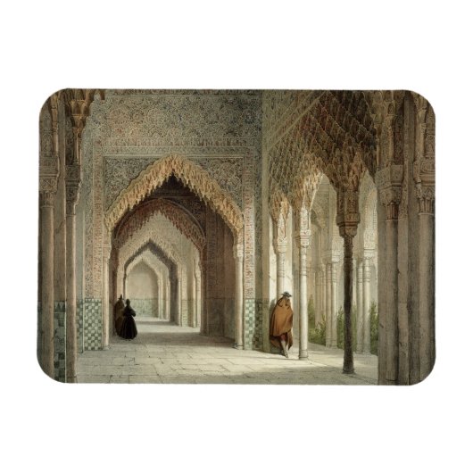 Der Court Room der Alhambra, Granada, 1853 (beleuc Magnet (Horizontal)