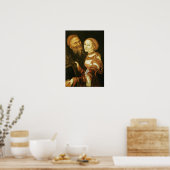 Der Courtesan und der alte Mann, c.1530 Poster (Küche)