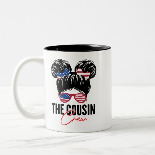 Der Cousin Crew Us Messy Bun Tasse (Links)