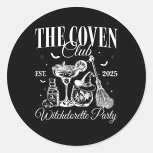Der Coven Club Hexe Chelorette Est. 2025 Gothic Runder Aufkleber