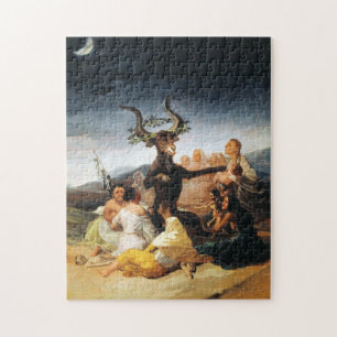 Der Coven Francisco José de Goya Meisterwerk malen Puzzle