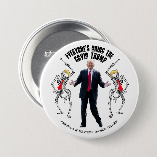 Der covide Trump-Tanz Button (Vorne & Hinten)