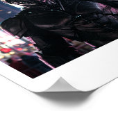 Der Cowary Blue Lightning Hunter Aufkleber Poster (Ecke)