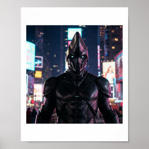 Der Cowary Blue Lightning Hunter Aufkleber  Poster