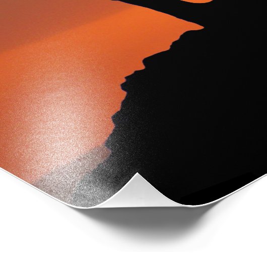 Der Cowboy am Fuße der digitalen Kreuzung Fotodruck (Ecke)