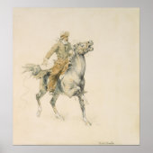 Der Cowboy, Frederic Remington Poster (Vorne)