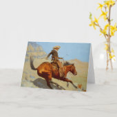 Der Cowboy Frederic Remingtons (1902) Karte (Gelbe Blume)