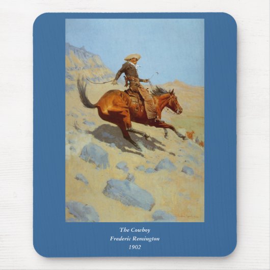 Der Cowboy Frederic Remingtons (1902) Mousepad (Vorne)