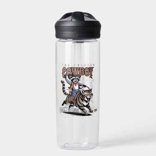 Der Cowboy mit dem Getier | 590ml Trinkflasche (Vorderseite)