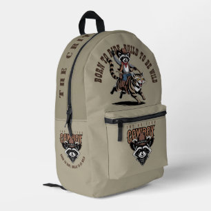 Der Cowboy mit dem kleinen Tier (Lt.-Modus)   Bedruckter Rucksack