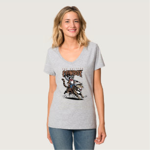 Der Cowboy mit dem kleinen Tier (Lt.-Modus) V-Au T-Shirt