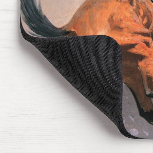 Der Cowboy (Öl auf Leinwand) Mousepad (Ecke)