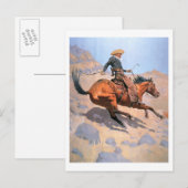 Der Cowboy (Öl auf Leinwand) Postkarte (Vorne/Hinten)