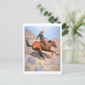 Der Cowboy (Öl auf Leinwand) Postkarte (Stehend Vorderseite)