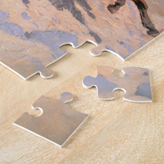 Der Cowboy (Öl auf Leinwand) Puzzle (Seite)