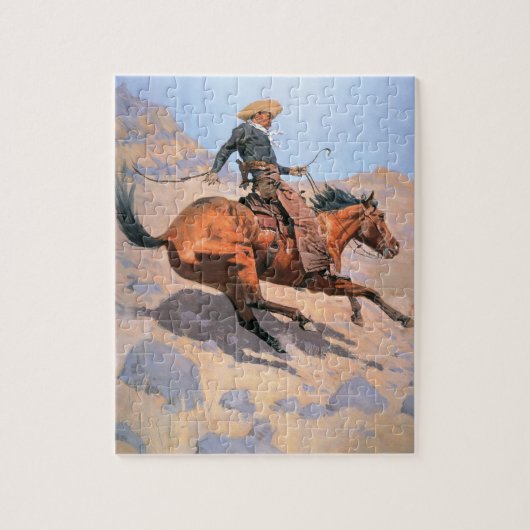Der Cowboy (Öl auf Leinwand) Puzzle (Vertikal)