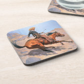 Der Cowboy (Öl auf Leinwand) Untersetzer (Linke Seite)